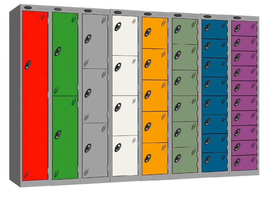 1-10 Tier Probe Metric Steel Lockers