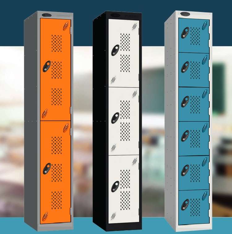 1-6 Tier Perforated Door Lockers