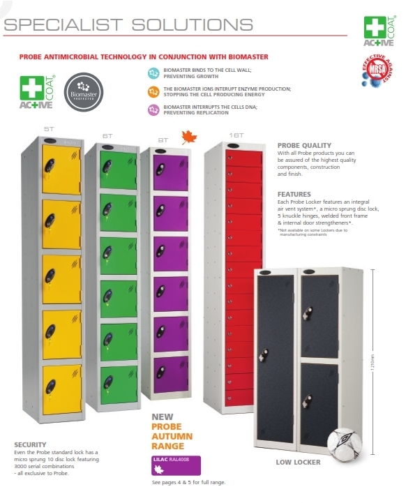 Probe Lockers Ltd Compartment sizes